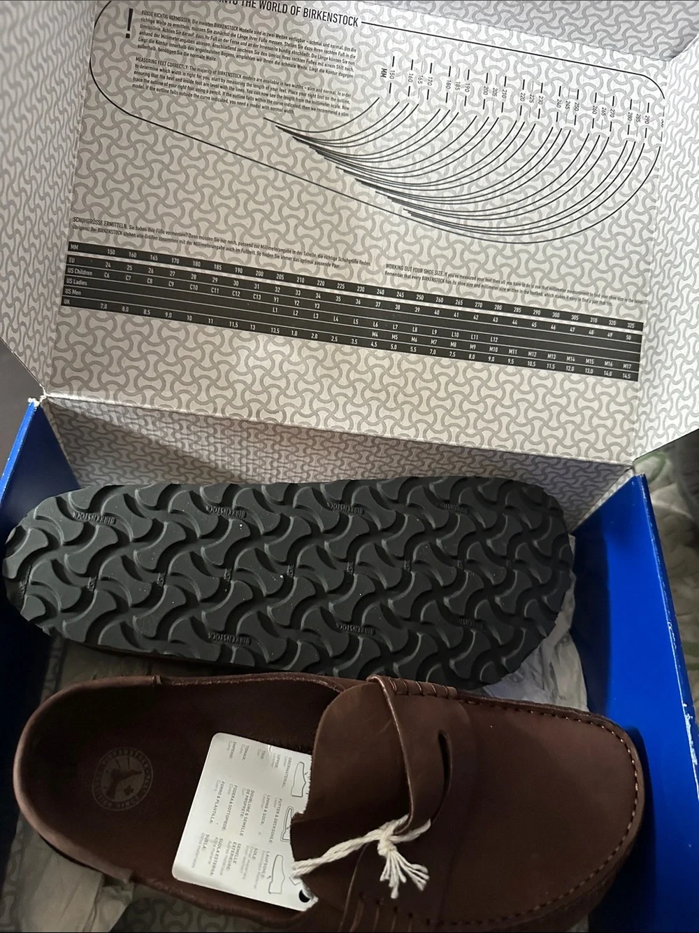 Birkenstock: “Naples” Wrapped Natural Leather Oiled Clog in Habana